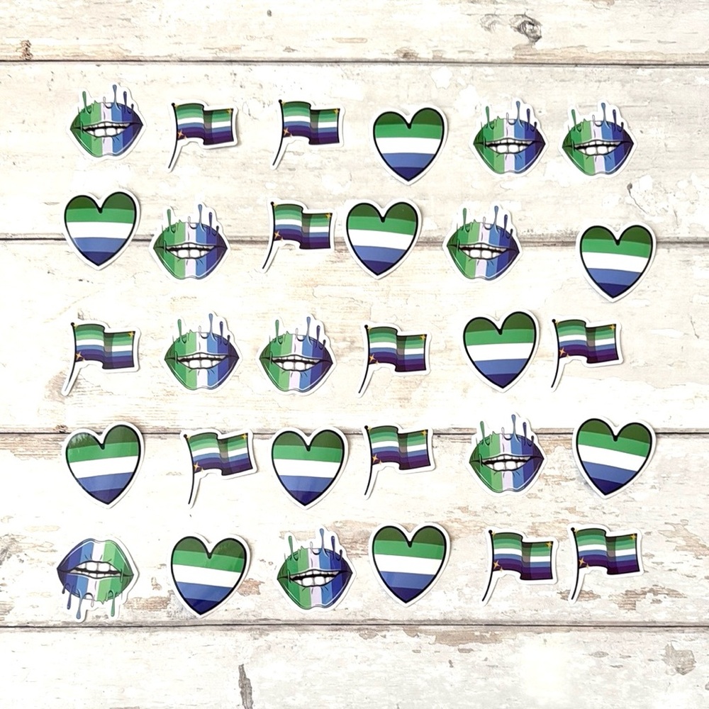 MLM Gay Pride Stickers Waterproof 30pc Bundle Set LGBTQ+ Flag Stickers NEW